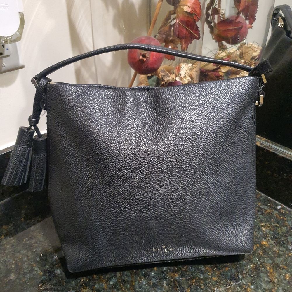 Kate Spade Black Natalya hobo Tote Handbag